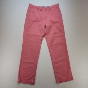 Polo Ralph Lauren Pants Mens 32x30 Pink Classic Chino Mid Rise Twill Khakis